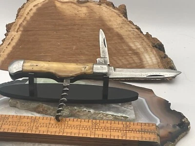 Antique(Pre-1925) Hallstrom Eskilstuna-Sweden Pocket Knife with Corkcrew--287.25 - Image 1 of 4