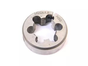 Troquel de rosca Meda HSS, M20 x 1.50, 1.50" redondo, ajustable, importación, 1254722 - Imagen 1 de 1