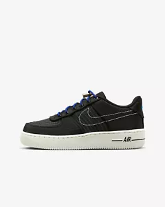 Nike Air Force 1 Low LV8 3 GS Size 6Y Black Anthracite AF1 DV1622 001 - Picture 1 of 9