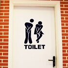 PVC Toilet Stickers Removable Toilet Logo Wall Decals  For Public Place
