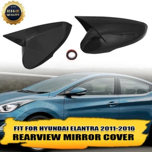 Se adapta a Hyundai Elantra 2011-2016 con intermitente negro espejo retrovisor cubierta embellecedor - Imagen 1 de 9