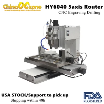 CNC 6040 5axis Router 2.2KW Engraving Mach3 USB Wood Metal Milling Machine US - Image 1 of 4