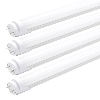 2FT LED Tube Light, 6000K Cool White Frosted Cover, 8W G13 Base Led Tube 4-Pack - Image 1 of 4