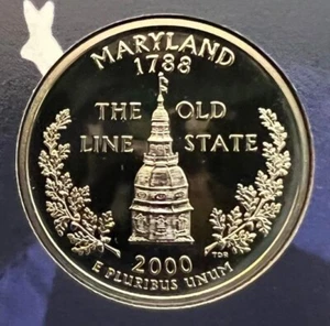 2000-S Washington Quarter - Maryland - CLAD PROOF - FREE SHIPPING - Picture 1 of 2