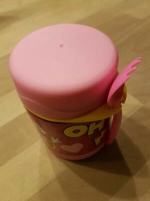 Thermobehälter mit Gabel (Minnie Mouse) 4-teilig Set Thermobehälter Deckel Kind - Bild 1 von 4