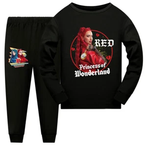 Descendants 4 5-13 Year Old Girls' Pajama Set Cartoon Round Neck Long Sleeve Set - Picture 1 of 30