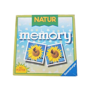 Natur Memory mit Poster 1999 Ravensburger Legespiel Familienspiel Kinderspiel - Bild 1 von 6