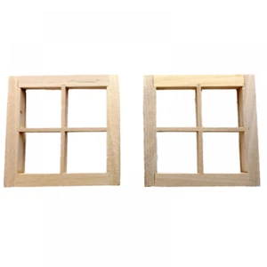 Maison de poupées fenêtre lumineuse 4 vitres avec moulures PK 2 constructeurs miniatures bricolage - Photo 1 sur 1