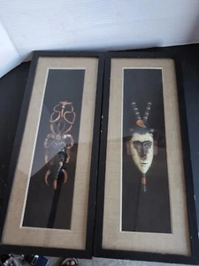 Set afrikanische Holzmasken Wandbehänge - Bild 1 von 6
