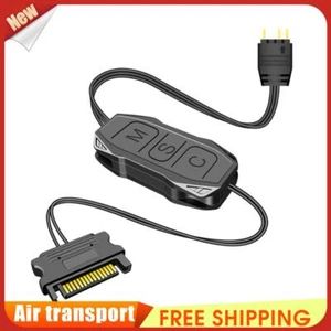 COOLMOON AR-1 AURA ARGB Mini Controller Cable 3 Pin to SATA for Fan Light Strip  - Afbeelding 1 van 10