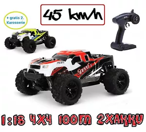 B-WARE Blij´r Speed´r Rot ferngesteuertes RC Auto 45 km/h, 1:18, 2 Akkus, Allrad - Bild 1 von 13