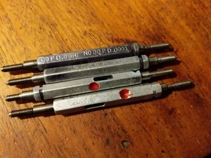 4-40 THREAD PLUG GAGE - GO  NOGO - FREE SHIPPING set of four  - Picture 1 of 4