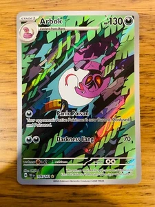 NEAR MINT! Arbok (176/162) Temporal Forces Illustration Rare Pokemon Card! - Picture 1 of 4
