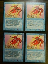 MTG Legends Boomerang x4 Blue Common English Excellent Unplayed Condition