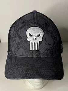 Marvel The Punisher Baseballmütze Einheitsgröße zweifarbig 1/2 schwarz & 1/2 AOP - Bild 1 von 12