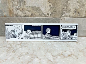 Charles Schulz Peanuts Linus Amen Tile..#15 - Picture 1 of 3
