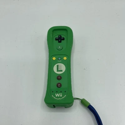 Official Wii Remote LUIGI Nintendo Motion Plus Wii U OEM Controller Tested  - Image 1 of 2
