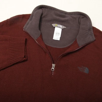 The North Face Sweater Mens 2XL Brown Half Zip A5 Series Wool Blend Pullover - Image 1 of 4