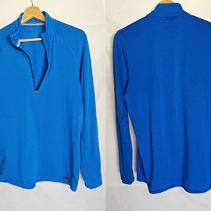 Patagonia Capilene Base Layer Pullover Blau Quarter Zip Thermo Langarm M - Bild 1 von 10