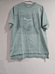 Dallas Alice Vintage Ozean Delfine Monogramm Print Herren T-Shirt Größe Medium - Bild 1 von 6
