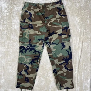 US Military Camo Ripstop Pants Sz Large 36x30 (See Tag Sz Range) Cargo Surplus - Picture 1 of 19