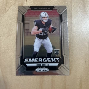 2024 Panini Prizm - Emergent Brock Bowers #8 Silver Prizm (RC) - Picture 1 of 2
