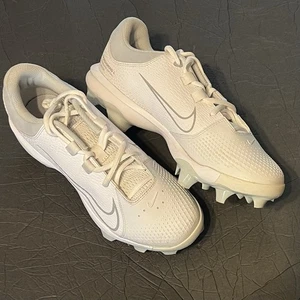 Nike Women's Hyperdiamond 4 Pro MCS Softball White Cleats #8990-100 Size 10 - Picture 1 of 16
