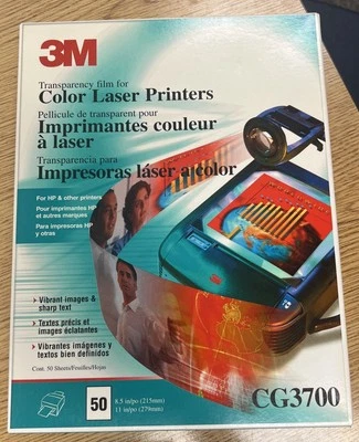 3M Transparency Film for HP Color LaserJet Printers 150 Sheets - Image 1 of 4