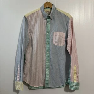 J. Crew The Broken-In Oxford Shirt Men's Slim  Multicolor M Organic Cotton - Picture 1 of 15