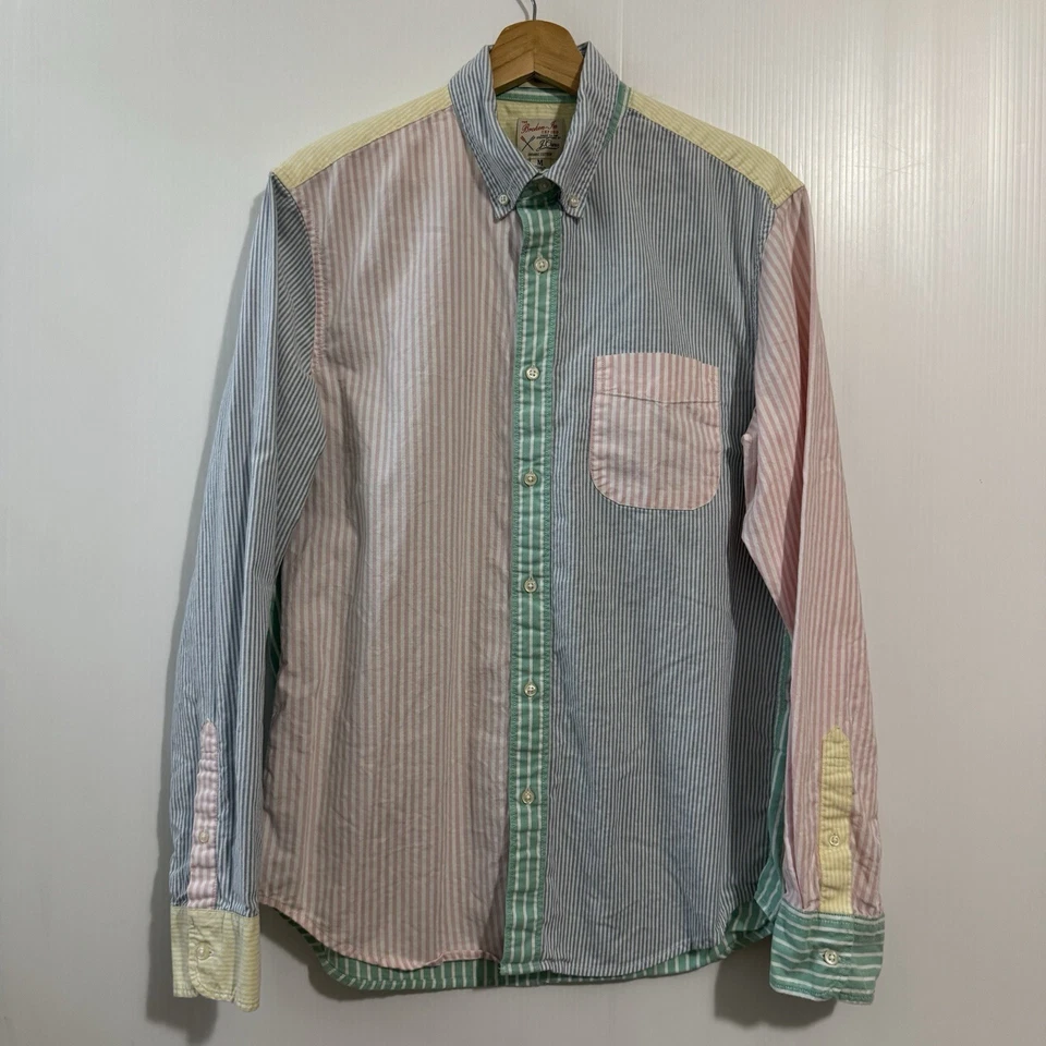 J. Crew The Broken-In Oxford Shirt Men's Slim  Multicolor M Organic Cotton - Image 1 of 4