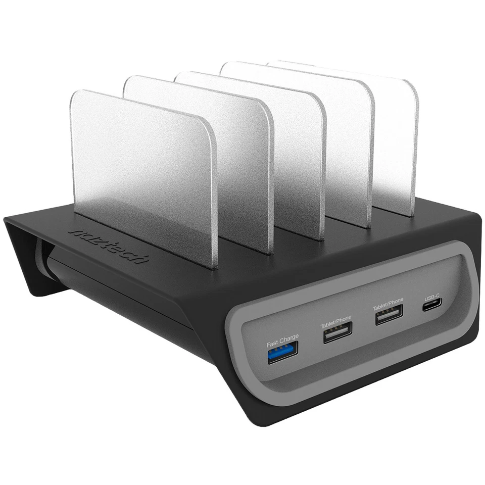 Naztech Adaptive Fast Charge Power Hub 4 Charging Station - Black - Image 1 of 3