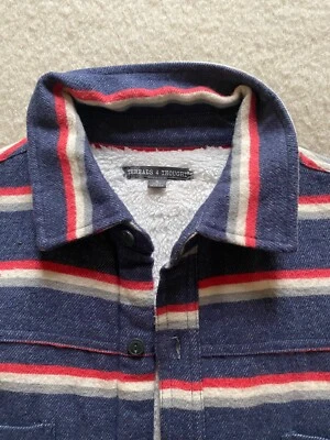 Threads 4 Thought Flannel Shirt/Jacket with faux shearling Men's Size Small - Image 1 of 4