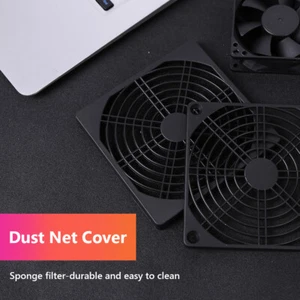 5pcs 90mm PC Computer Case Fan Dust Filter Screen Plastic Dustproof Grills - Afbeelding 1 van 6