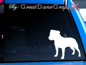 Staffordshire Bull Terrier #2 - Calcomanía adhesiva de vinilo - Elección de color - ALTA CALIDAD - Imagen 1 de 2