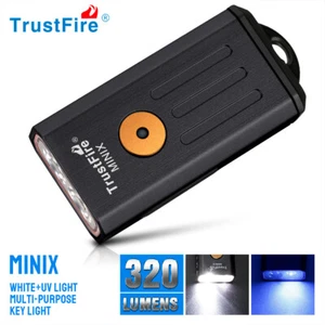 MINIX EDC Led Red Light Flashlight Rechargeable mini Torch Black (white+UV) - Picture 1 of 12