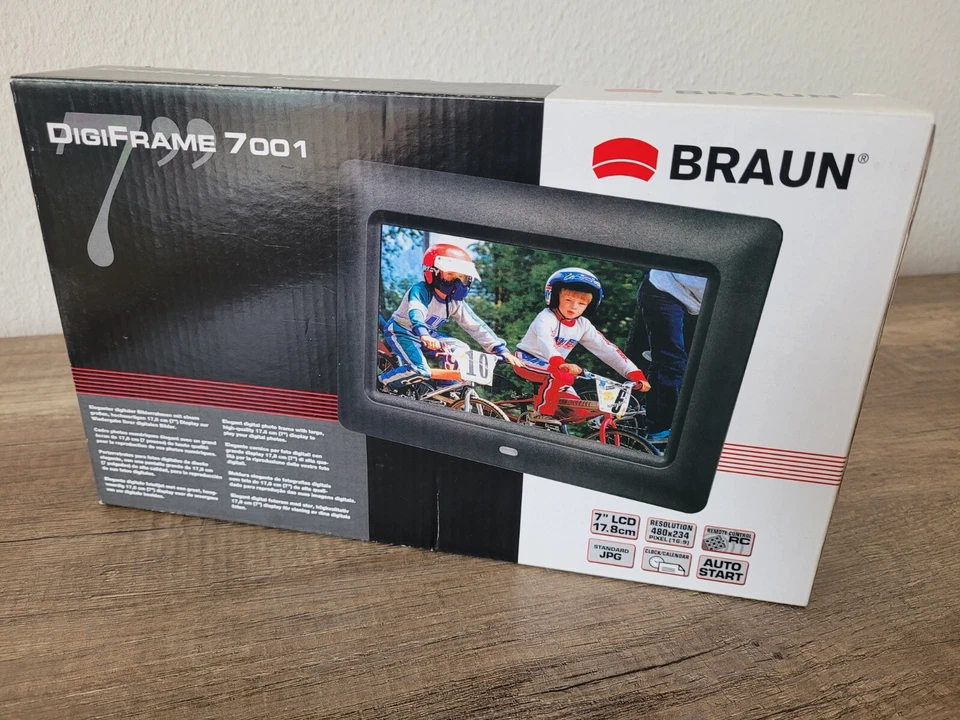 Braun Digi Frame 7100 Neuwertig und Originalverpackt + 1GB Speicherkarte - Bild 1 von 4