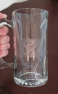 Marvel LOKI Large Etched Glass Mug 22oz Thor Avengers VHTF Rare - Picture 1 of 5