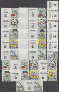 CZECHOSLOVAKIA - 1977 AIR COMPLETE VARIANT COUPON Mi.: 2396-2400 - **MNH** - Picture 1 of 1