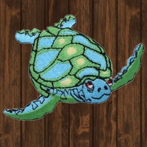 Sea Turtle Embroidered Patch — Iron On - Picture 1 of 1