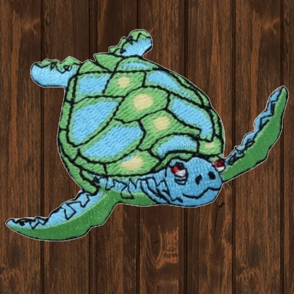Sea Turtle Embroidered Patch — Iron On - Image 1 of 1