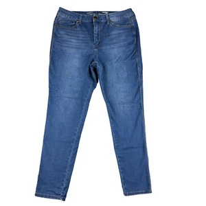 Pantalones de mezclilla para mujer Seven 7 16 azules tiro alto ajustados dojo 7s informales preppy - Imagen 1 de 15