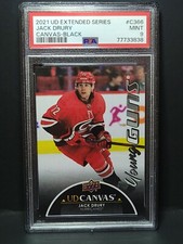 2021-22 Upper Deck Jack Drury Young Guns Canvas Black Psa 9