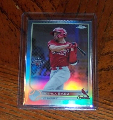 2022 Topps Pro Debut Chrome Refractor 21/99 Joshua Baez #PDC-40 - Image 1 of 3
