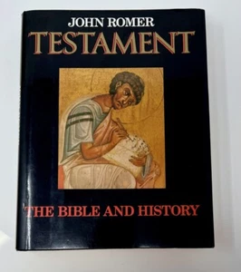 Vintage Hard Cover Book Testament John Romer 1989 VG Condition With Dust Cover - Imagen 1 de 6
