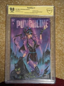 Punchline #1 DC 2021 CE Excl Signed by Dawn McTeigue Origin & 1st Title CBCS 9.8 - Imagen 1 de 3