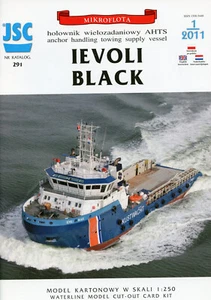 Remolcador Ievoli Black # modelismo de cartón 1:250 # JSC291 - Imagen 1 de 6