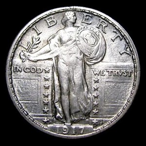 1917-D Type 2 Standing Liberty Quarter Silver ---- Gem BU FH Coin ---- #788Z - Picture 1 of 3