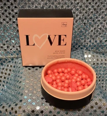 AVON FMG COLORS OF LOVE GLOW BEADS ILLUMINATING POWDER QUEEN OF HEARTS VEGAN NIB - Image 1 of 2