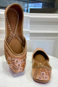 Women ethnic Indian Wedding Jutti mojari Bellies US size 5-10 fashion star flat - Picture 1 of 6