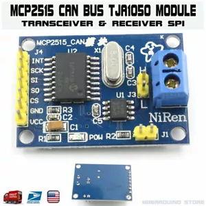 MCP2515 Module CAN Bus TJA1050 Receiver Transceiver SPI Arduino Interface USA - Picture 1 of 8